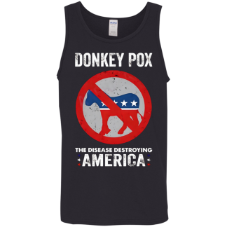 DONKEY POX : The Disease Destroying America - Men's Cotton Tank - 6 Colors