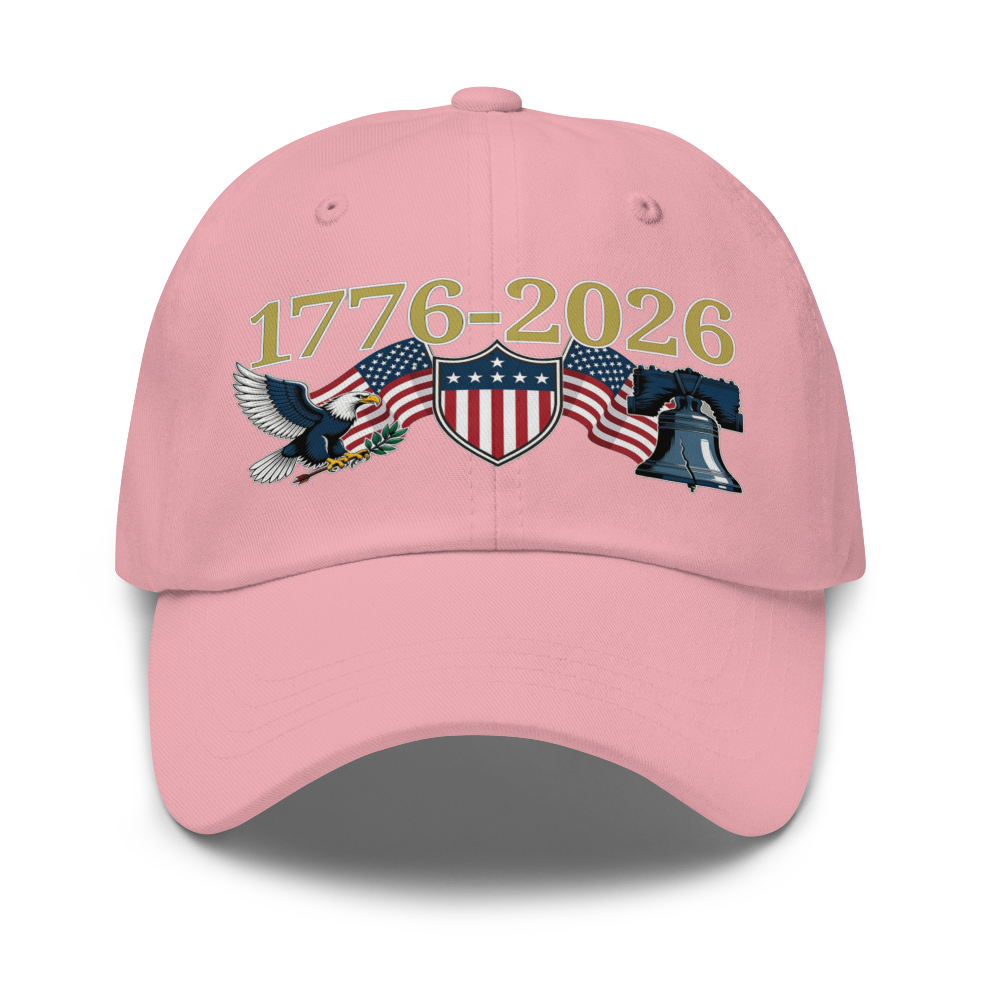 1776-2026 ; Shield - Flags - Eagle - Liberty Bell Design - Classic Cap - ( 10 colors ) - Image 9