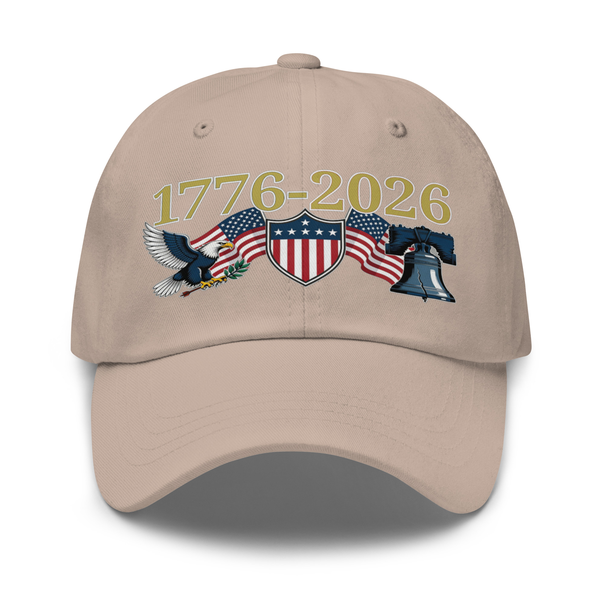 1776-2026 ; Shield - Flags - Eagle - Liberty Bell Design - Classic Cap - ( 10 colors ) - Image 8
