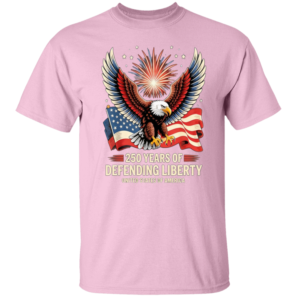 250 Years Of Defending Liberty - Unisex Gildan Cotton Tee (9 Colors) - Image 4