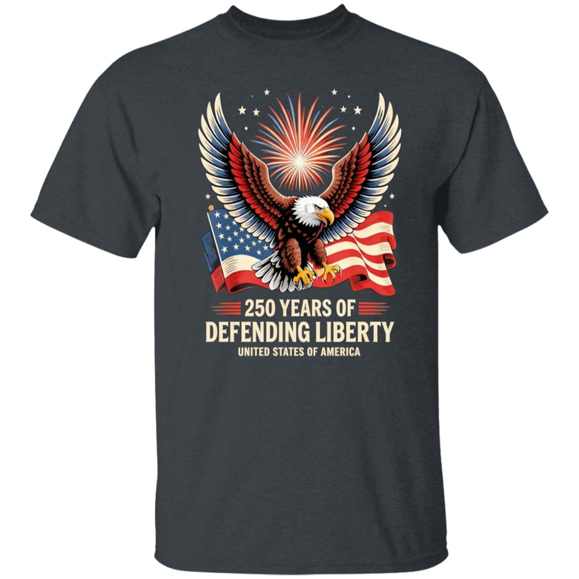 250 Years Of Defending Liberty - Unisex Gildan Cotton Tee (9 Colors) - Image 3