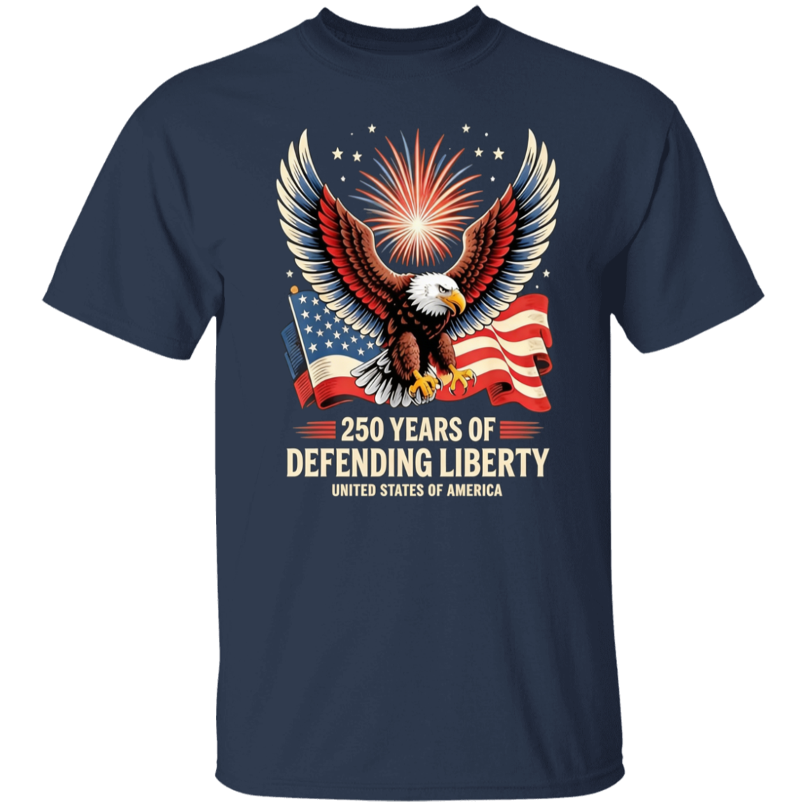 250 Years Of Defending Liberty - Unisex Gildan Cotton Tee (9 Colors) - Image 6