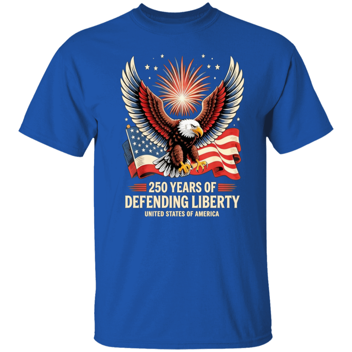 250 Years Of Defending Liberty - Unisex Gildan Cotton Tee (9 Colors) - Image 7