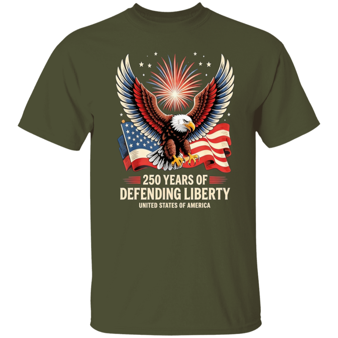 250 Years Of Defending Liberty - Unisex Gildan Cotton Tee (9 Colors) - Image 9