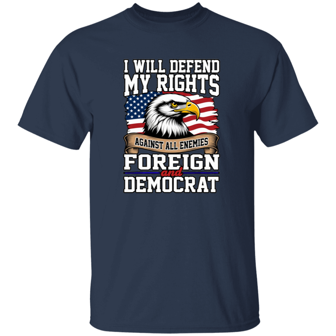 Defend My Rights Against All Enemies Gildan Men's T-Shirt - Image 4