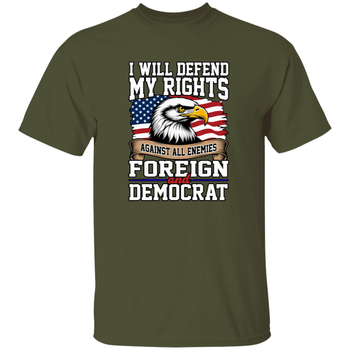 Defend My Rights Against All Enemies Gildan Men's T-Shirt - Image 6