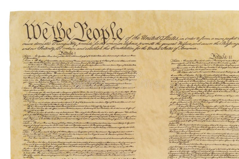 We the People - Straight Front Stock Image - Image of parchment, historic: 126552207
