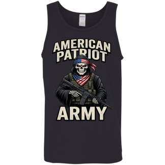 American Patriot Army Death Reaper Men's Gildan Cotton Tank Top