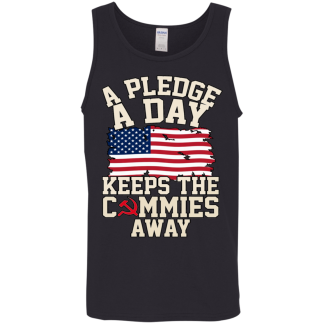 A Pledge A Day Keeps Commies Away Men's Gildan Cotton Tank Top